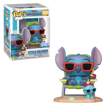 FUNKO POP DISNEY LILO STITCH PREMIUM STICH SONLOUNGER 1639