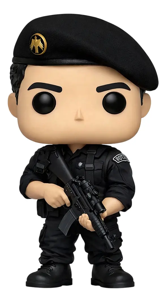 Capitão Nascimento Boneco Personalizado em 3D Estilo Pop
