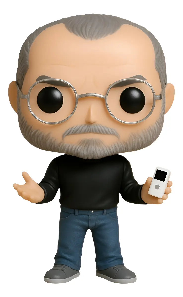 Steve Jobs Personalizado em 3D Estilo Pop