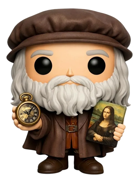 Leonardo Da Vinci Personalizado em 3D Estilo Pop