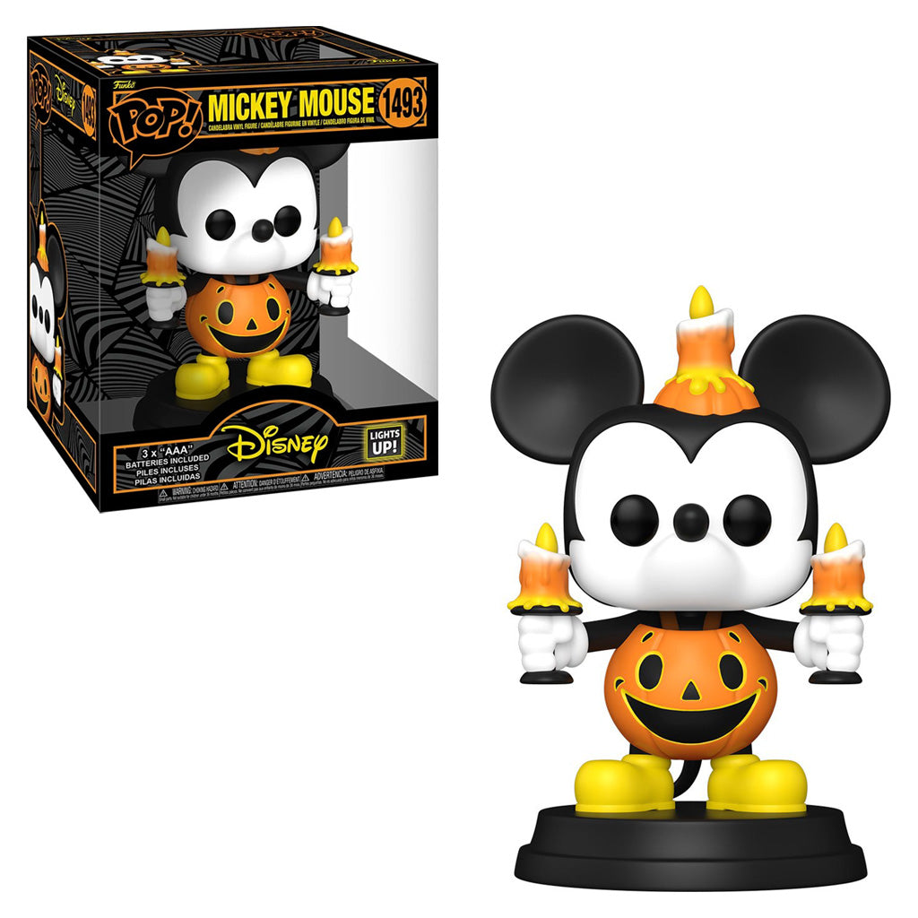 FUNKO POP DISNEY HALLOWEEN *DELUXE* MICKEY MOUSE LIGHT UP 1493