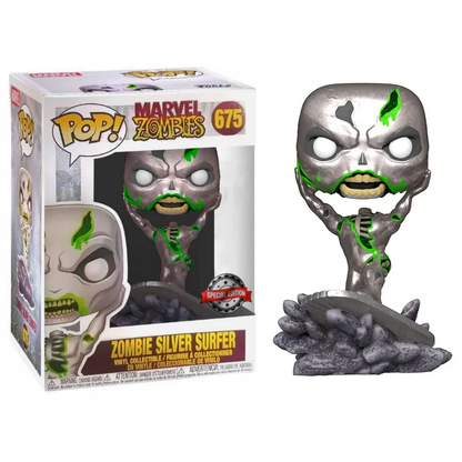 FUNKO POP MARVEL ZOMBIES EXCLUSIVE - ZOMBIE SILVER SURFER 675