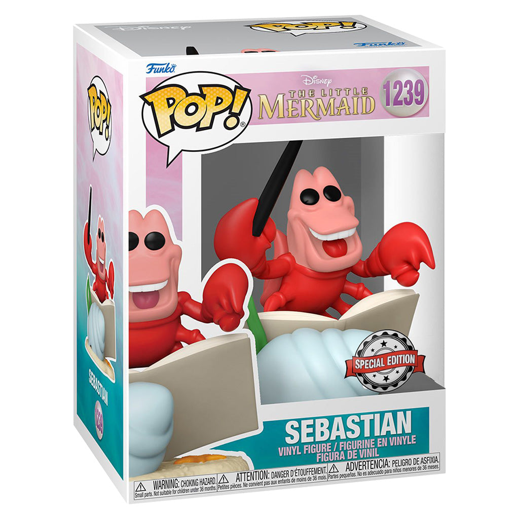 FUNKO POP DISNEY THE LITTLE MERMAID EXCLUSIVE SEBASTIAN 1239