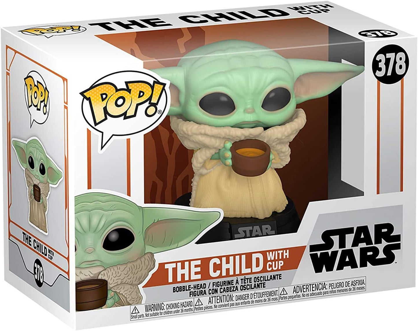 FUNKO POP STAR WARS THE MANDALORIAN - THE CHILD WITH CUP (BABY YODA) 378