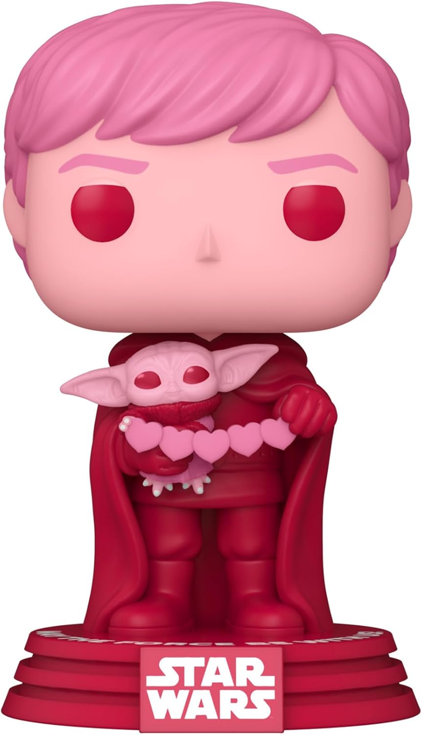 FUNKO POP STAR WARS VALENTINES - LUKE SKYWALKER WITH GROGU 494
