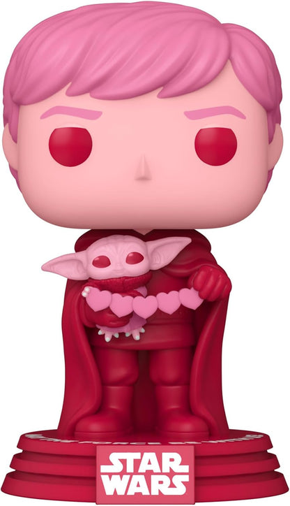 FUNKO POP STAR WARS VALENTINES - LUKE SKYWALKER WITH GROGU 494