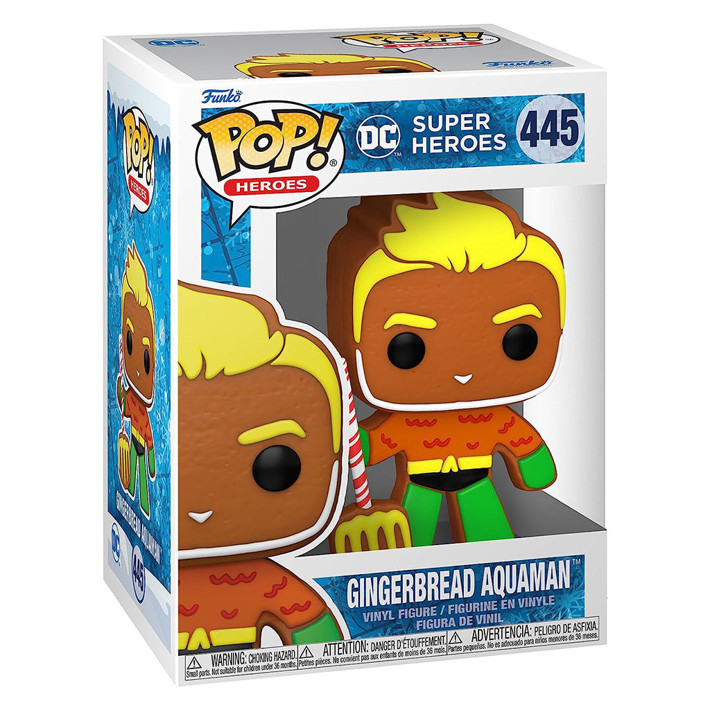 FUNKO POP HEROES DC HOLIDAY - GINGERBREAD AQUAMAN 445