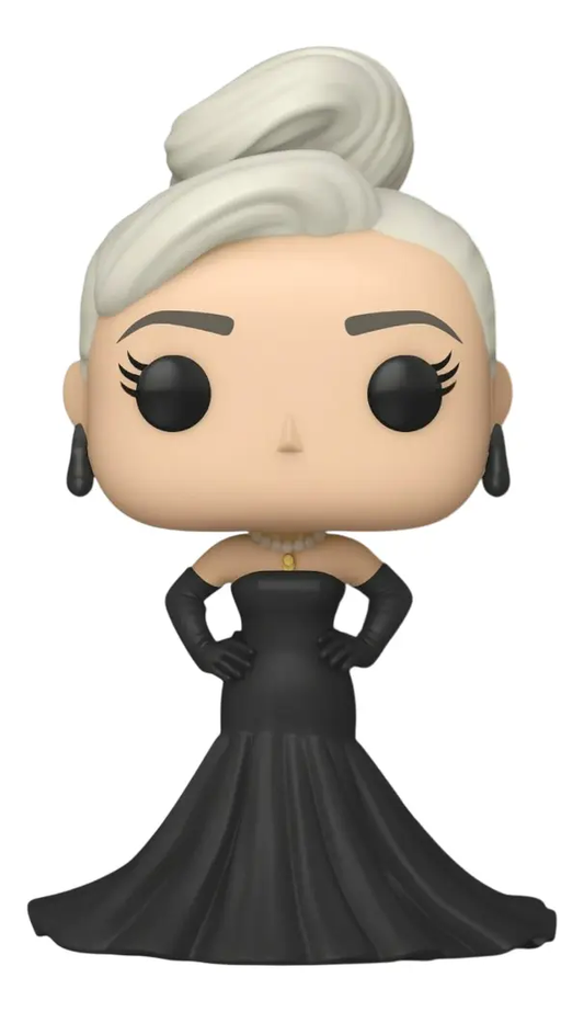 Lady Gaga Vestido Gala Preto Boneco Personalizado em 3D Estilo Pop