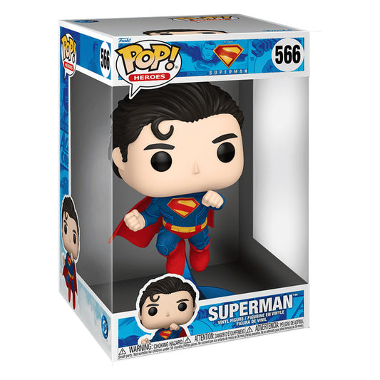 FUNKO POP HEROES DC SUPERMAN 2025 *SUPER SIZED 10* SUPERMAN 566