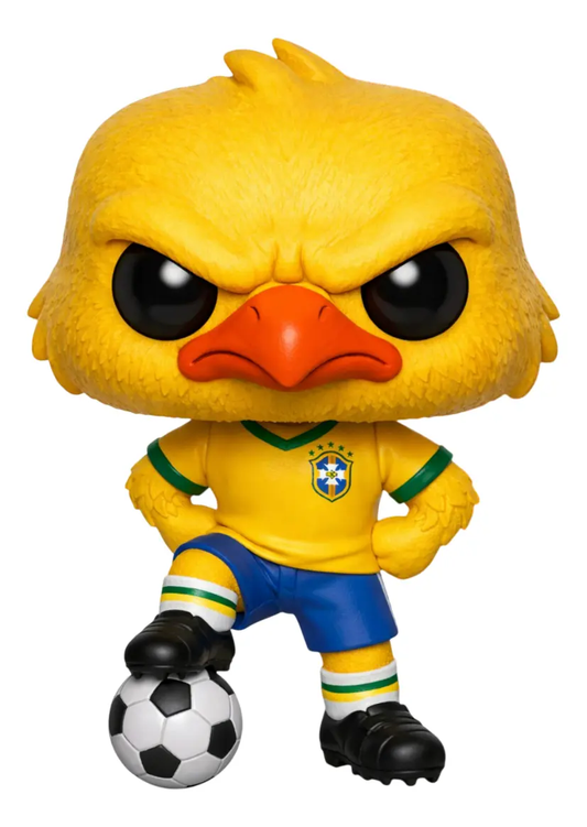 Canarinho Pistola Boneco Personalizado em 3D Estilo Pop