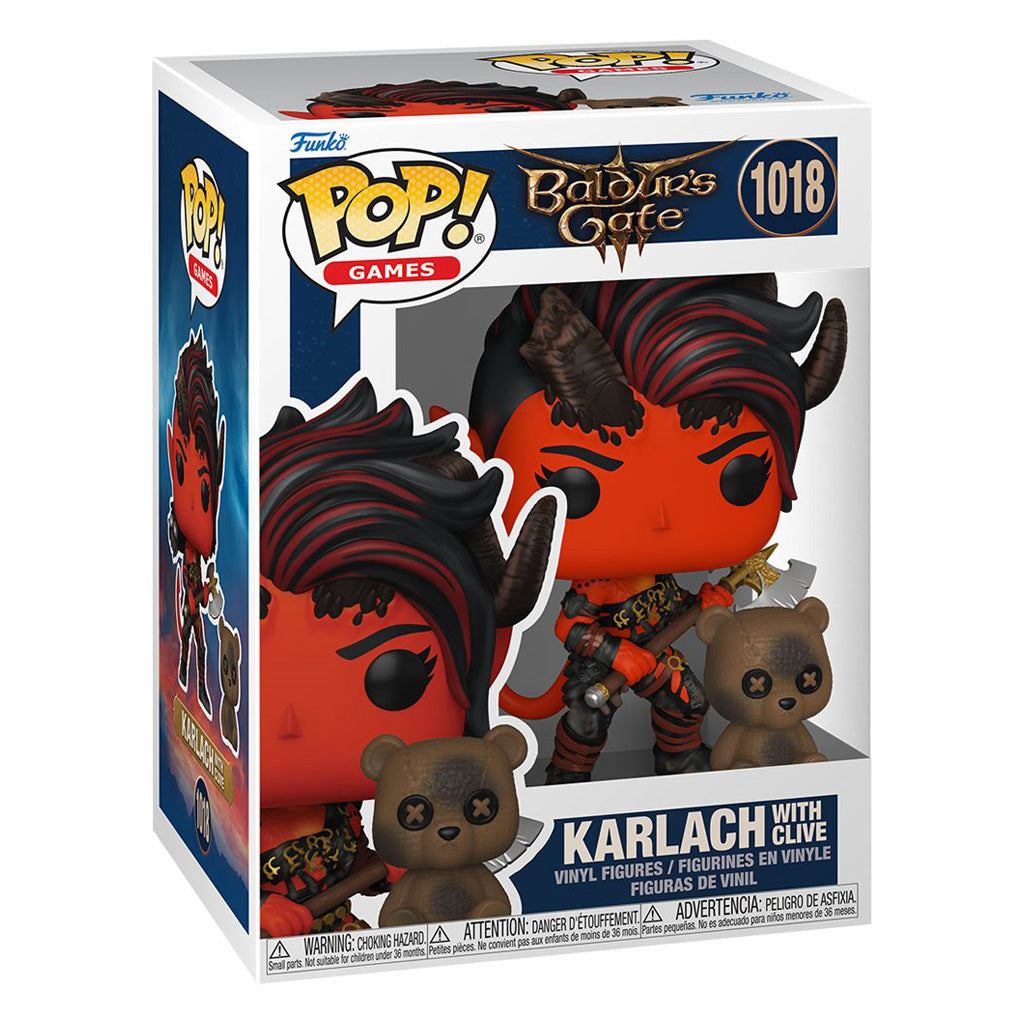 FUNKO POP GAMES BALDUR'S GATE 3 - KARLACH WITH CLIVE 1018