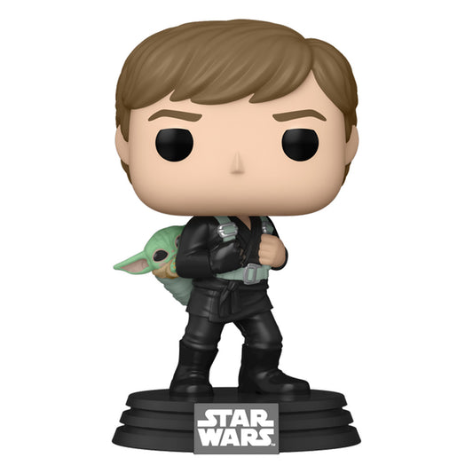 FUNKO POP STAR WARS: THE BOOK OF BOBA FETT - LUKE SKYWALKER WITH GROGU 583