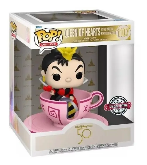 FUNKO POP DISNEY WALT DISNEY WORLD 50TH *DELUXE* QUEEN OF HEARTS *1107
