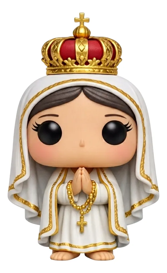 Nossa Senhora de Fátima Personalizado em 3D Estilo Pop