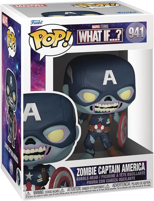 FUNKO POP MARVEL WHAT IF...? - CAPTAIN AMERICA ZOMBIE 941