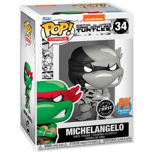 FUNKO POP CHASE TURTLES NINJA - MICHELANGELO 34