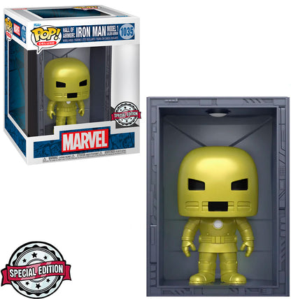 FUNKO POP MARVEL IRON MAN EXCLUSIVE - HALL OF ARMOR 1035 (DELUXE)