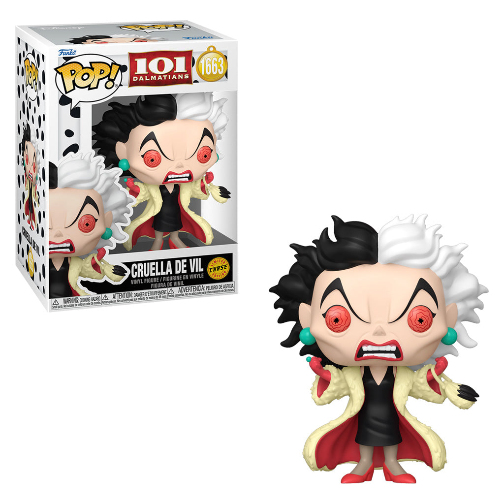 FUNKO POP CHASE 101 DALMATIANS - CRUELLA DE VIL 1663