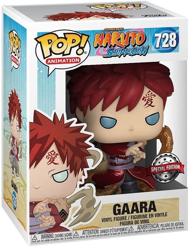 FUNKO POP NARUTO SHIPPUDEN EXCLUSIVE METALIC - GAARA 728