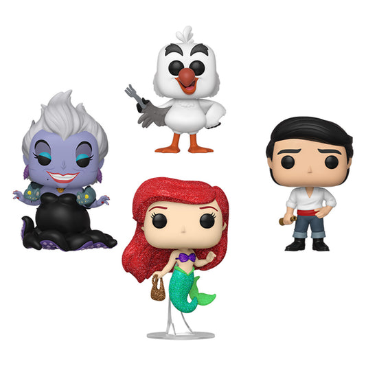 FUNKO POP DISNEY LITTLE MERMAID 4PACK *EX* 69110