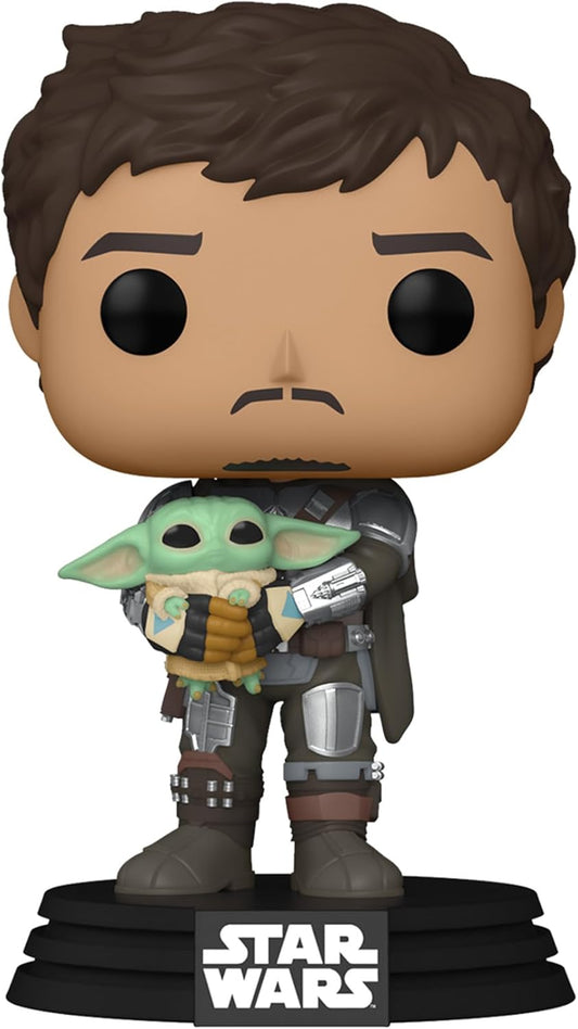 FUNKO POP STAR WARS THE MANDALORIAN - THE MANDALORIAN WITH GROGU 461