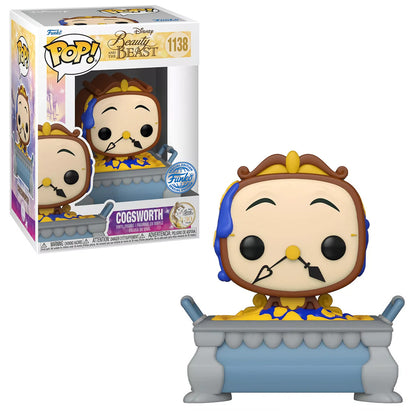 FUNKO POP DISNEY BEAUTY AND THE BEAST 30TH COGSWORTH IN COBBLER PAN *EX* 1138