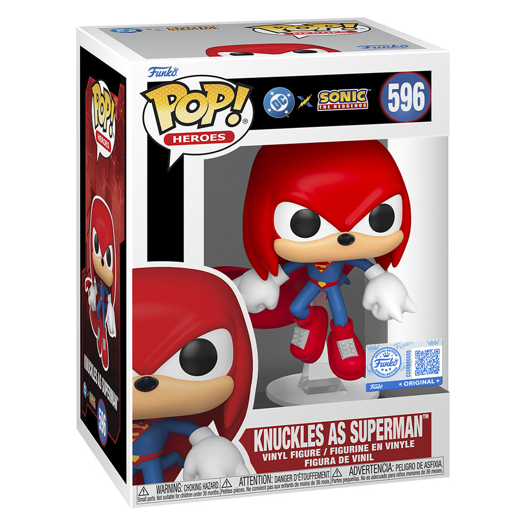 FUNKO POP SONIC KNUCKLES AS SUPERMAN *EX* 596