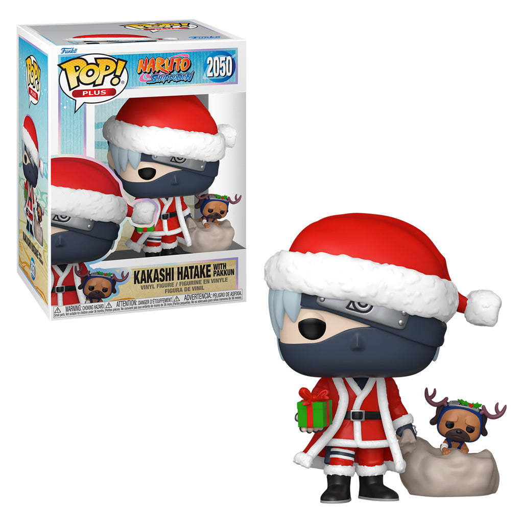 FUNKO POP NARUTO PLUS HOLIDAY KAKASHI HATAKE W/PAKKUN 2050