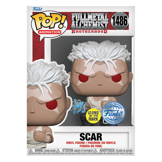 FUNKO POP FULLMETAL ALCHEMIST BROTHERHOOD SCAR GLOW *EX* 1486