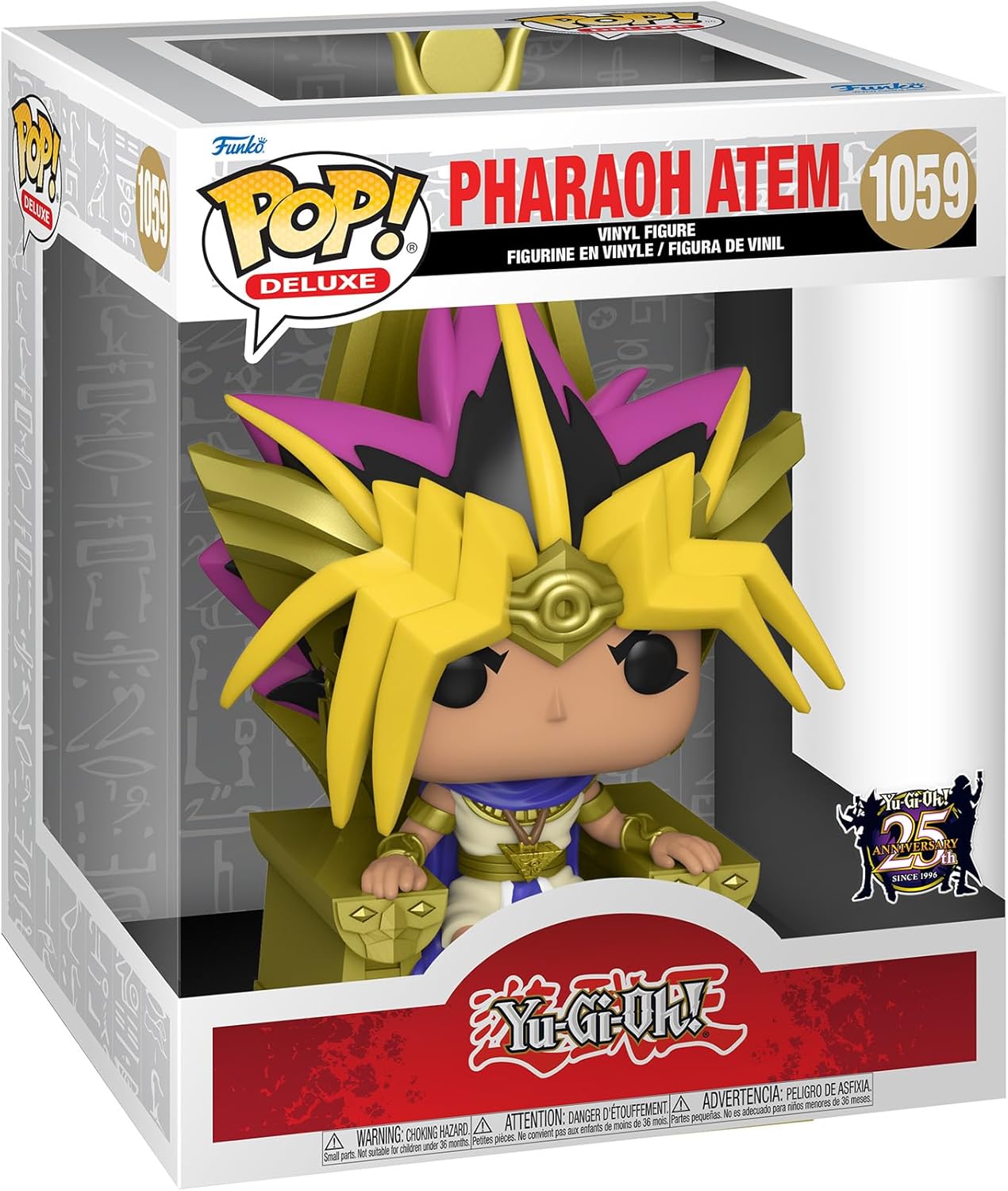 FUNKO POP YU-GI-OH 25TH *DELUXE* PHARAOH ATEM ON THRONE 1059