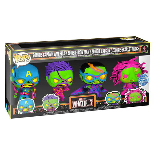 FUNKO POP MARVEL WHAT IFF ? BLACK LIGHT 4PACK 69116