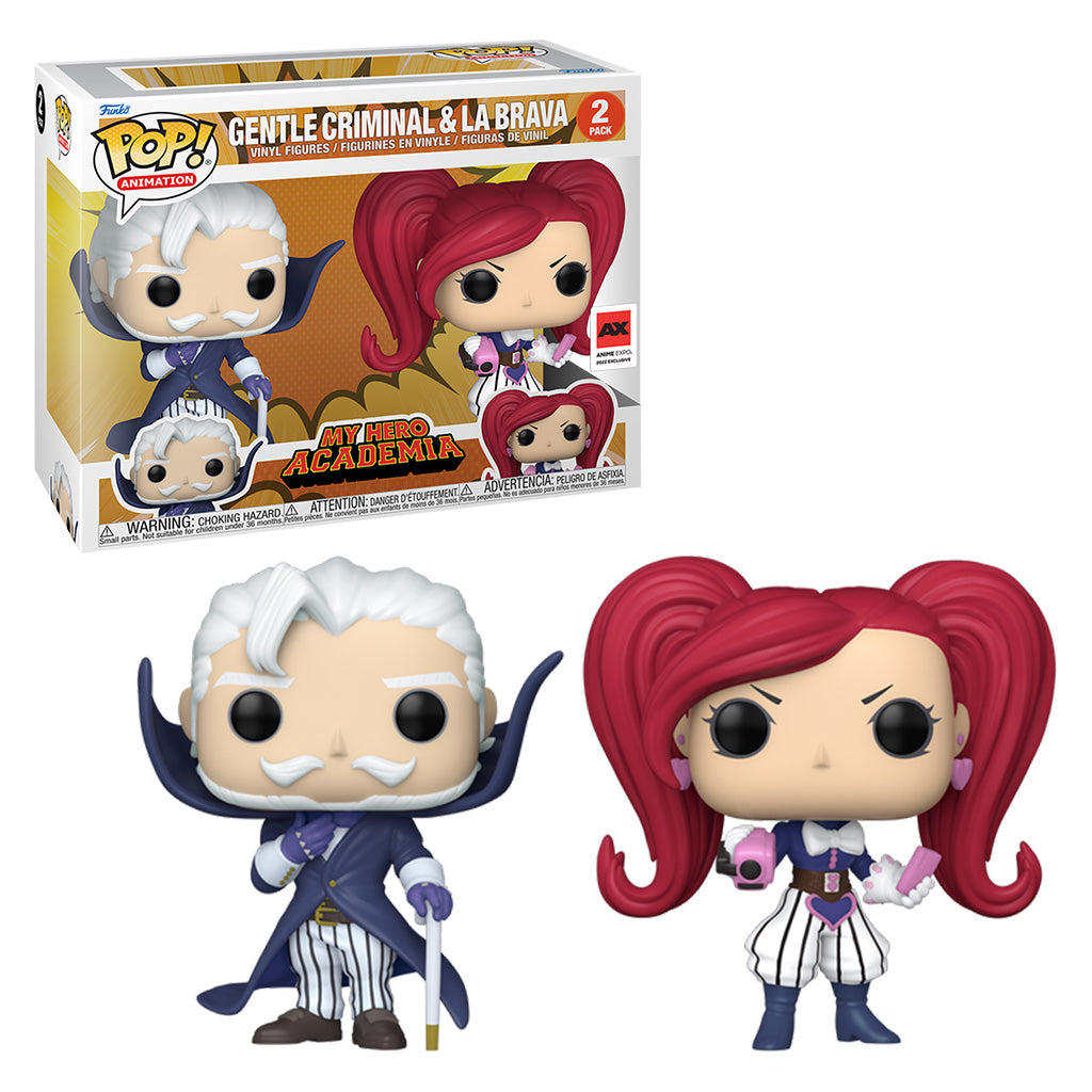 FUNKO POP MY HERO ACADEMIA GENTLE CRIMINAL & LA BRAVA 2PACK 60894