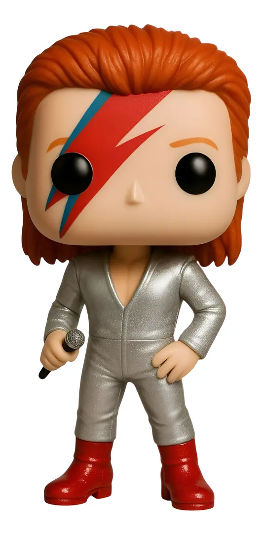 David Bowie Boneco Personalizado em 3D Estilo Pop