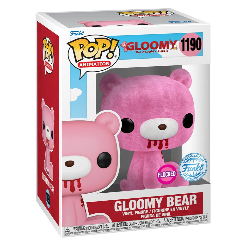 FUNKO POP GLOOMY THE NAUGHTY GRIZZLY GLOOMY BEAR FLOCKED *EX* 1190