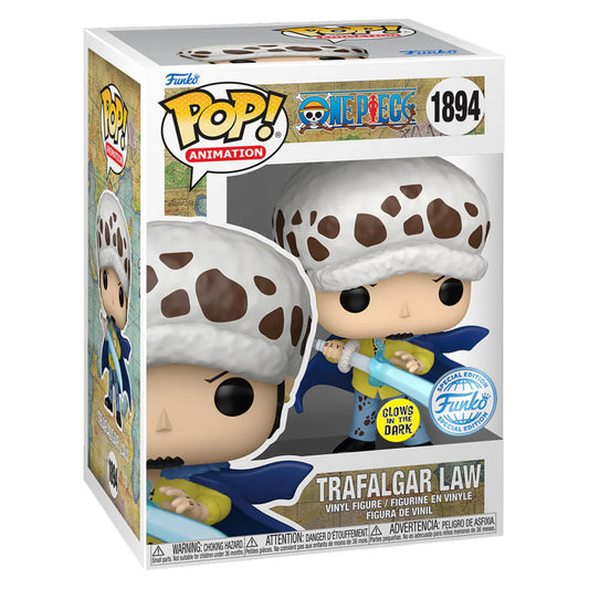 FUNKO POP ONE PIECE 4 TRAFALGAR LAW GLOW *EX* 1894