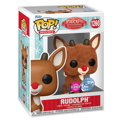 FUNKO POP RUDOLPH THE RED NOSED REINDEER RUDOLPH FLOCKED *EX* 1260