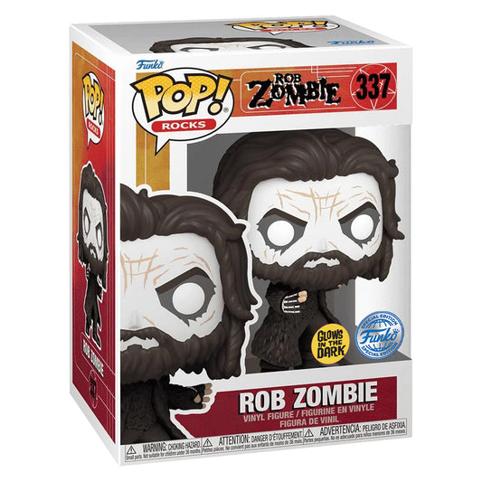 FUNKO POP ROCKS ROB ZOMBIE EXCLUSIVE - ROB ZOMBIE 337 (GLOWS IN THE DARK)