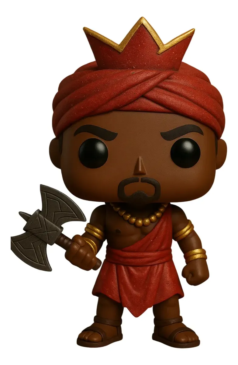 Xangô Boneco Personalizado em 3D Estilo Pop