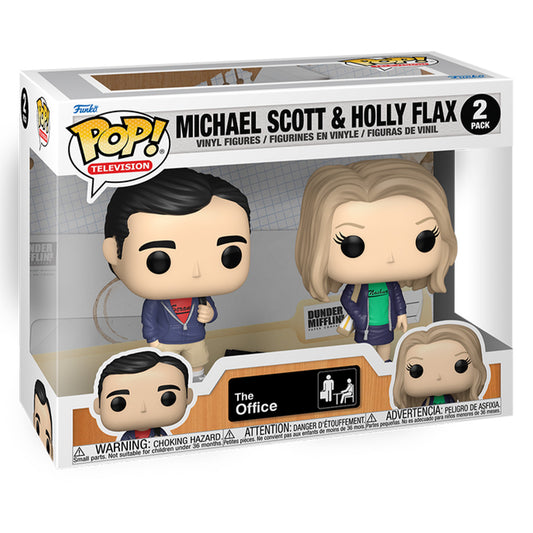 FUNKO POP THE OFFICE S9 MICHAEL SCOTT & HOLLY FLAX 2PACK 75679