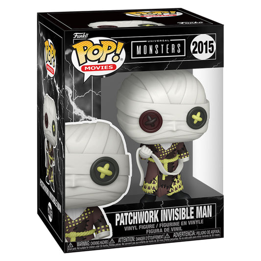 FUNKO POP MOVIES UNIVERSAL MONSTERS - PATCHWORK INVISIBLE MAN 2015