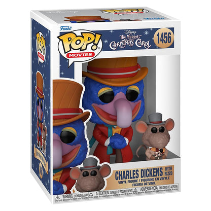 FUNKO POP MOVIES THE MUPPET CHRISTMAS CAROL - CHARLES DICKENS WITH RIZZO 1456