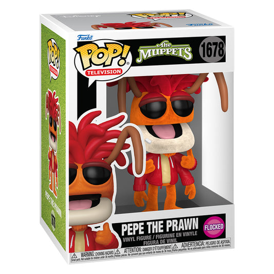 FUNKO POP TELEVISION THE MUPPETS - PEPE THE PRAWN (FLOCKED) 1678