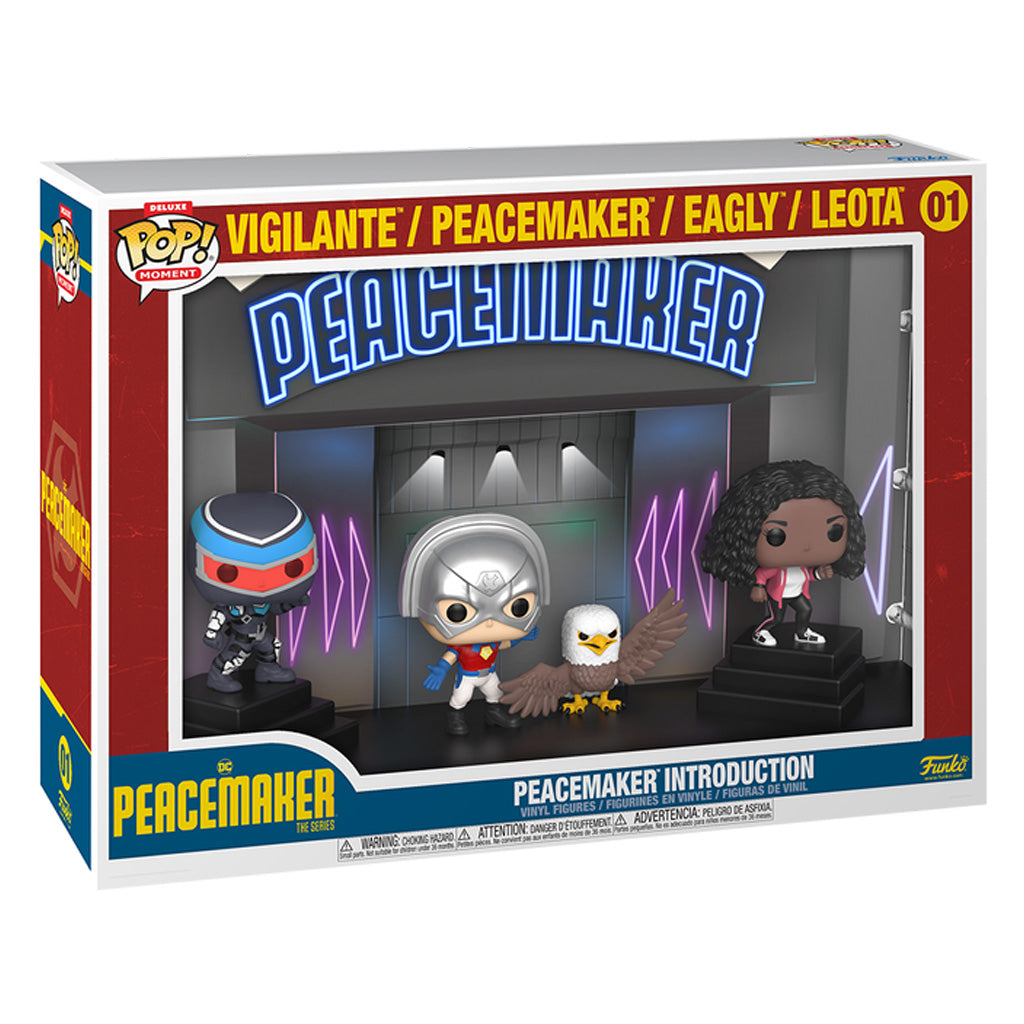 FUNKO POP MOMENTS PEACEMAKER: INTROCUTION - PEACEMAKER, VIGILANTE, EAGLY & LEOTA 01