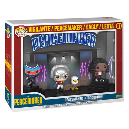 FUNKO POP MOMENTS PEACEMAKER: INTROCUTION - PEACEMAKER, VIGILANTE, EAGLY & LEOTA 01