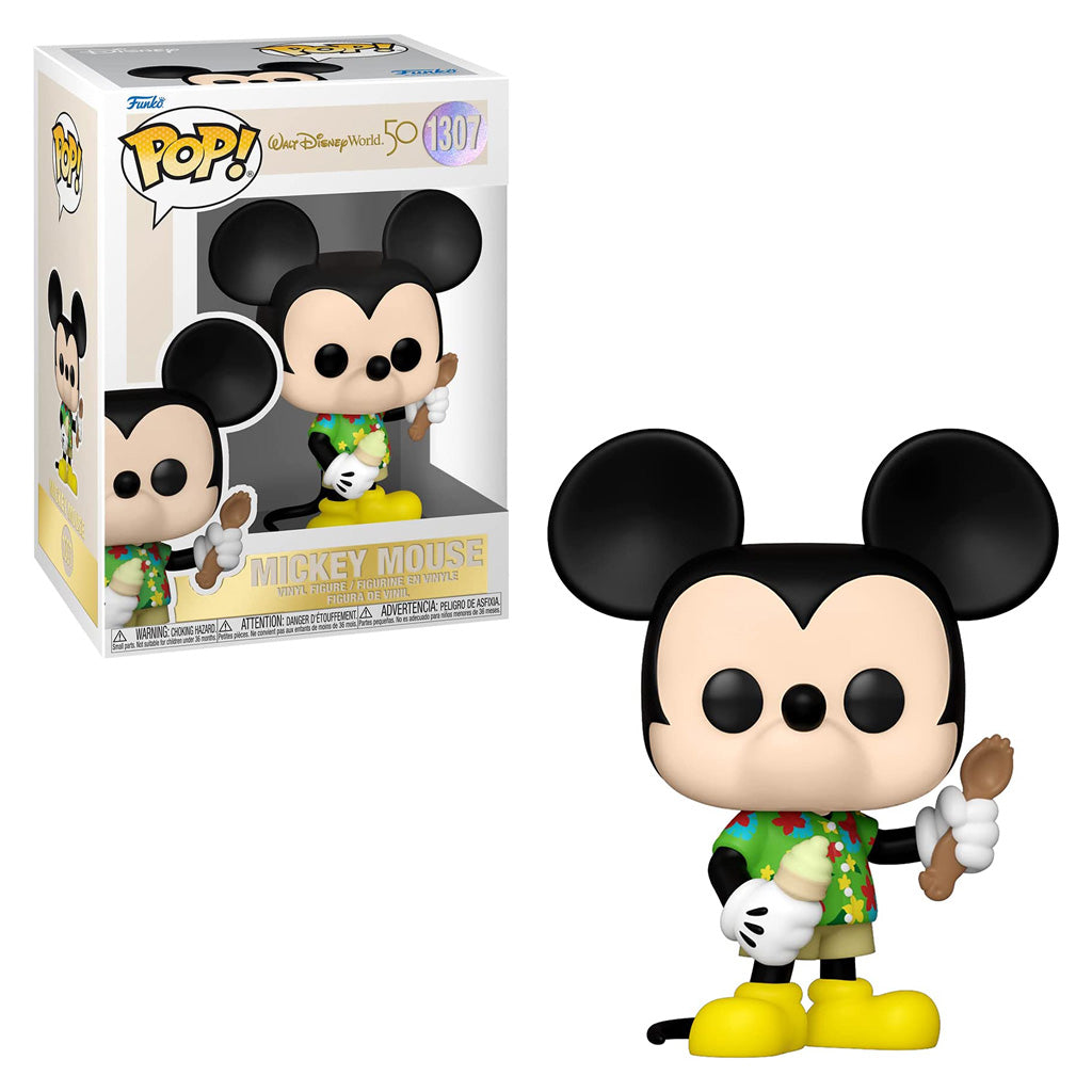 FUNKO POP DISNEY WALT DISNEY WORLD 50TH MICKEY MOUSE ALOHA 1307