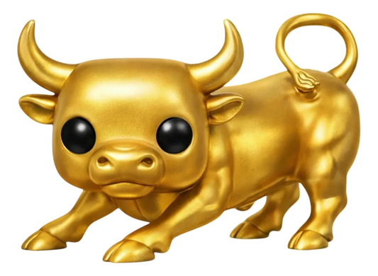 Charging Bull Boneco Personalizado em 3D Estilo Pop
