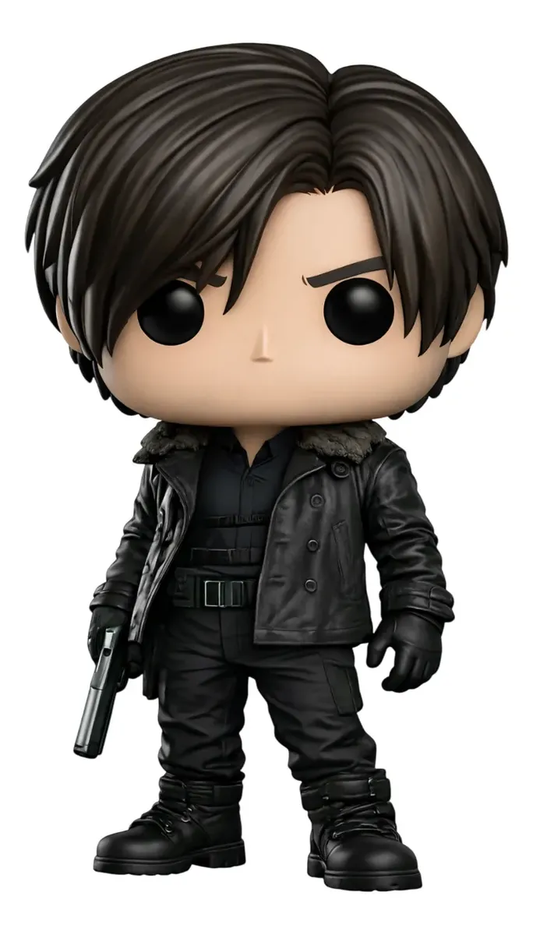 Leon Residente Evil Requiem Boneco Personalizado em 3D Estilo Pop
