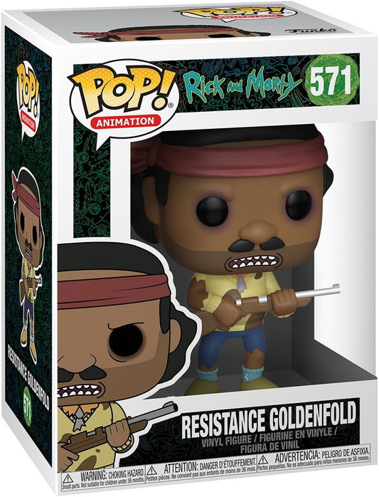 FUNKO POP RICK AND MORTY S6 RESISTANCE GOLDENFOLD  571