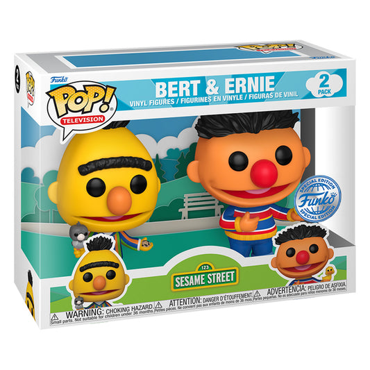 FUNKO POP TELEVISION SESAME STREET S3 EXCLUSIVE - BERT & ERNIE 2-PACK