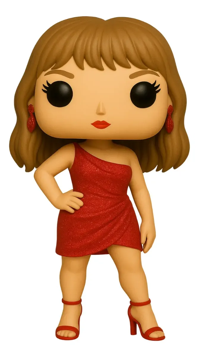 Taylor Swift Grammy 2025 Personalizado em 3D Estilo Pop